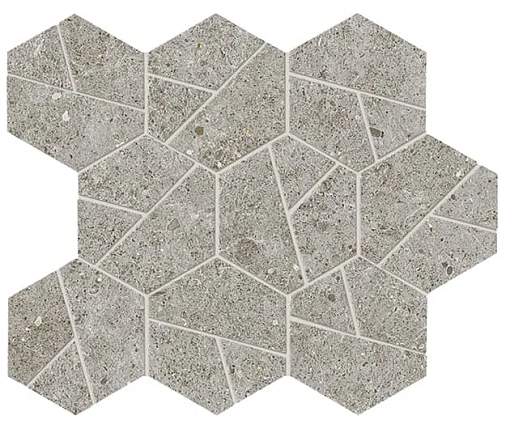 Мозаика Boost Stone Grey Mosaico Hex