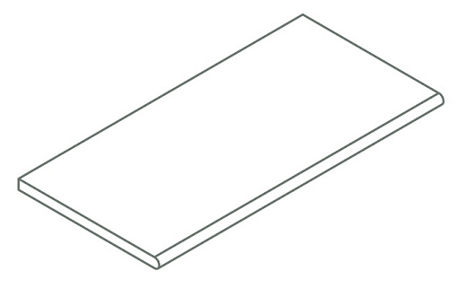 Бортик Italon AVANTGARDE BLACK BOR.30X120 ROUND / АВА.БЛЭК 30X120 ЗАКРУГЛЁННЫЙ