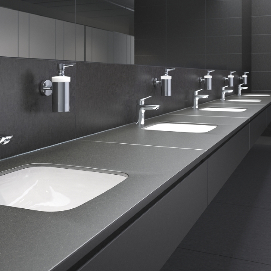 Смеситель для умывальника Hansgrohe Logis 71107000, донный клапан Click Clack