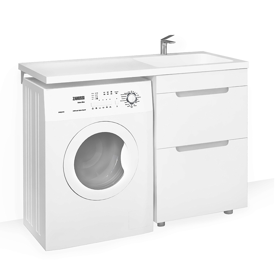 Тумба под стиральную машину Raval Forte 120, напольная правая