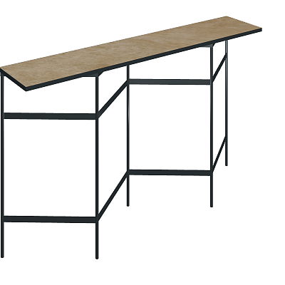 Книжный стеллаж со столешницей из керамогранита Italon Home TRINITY 150х30