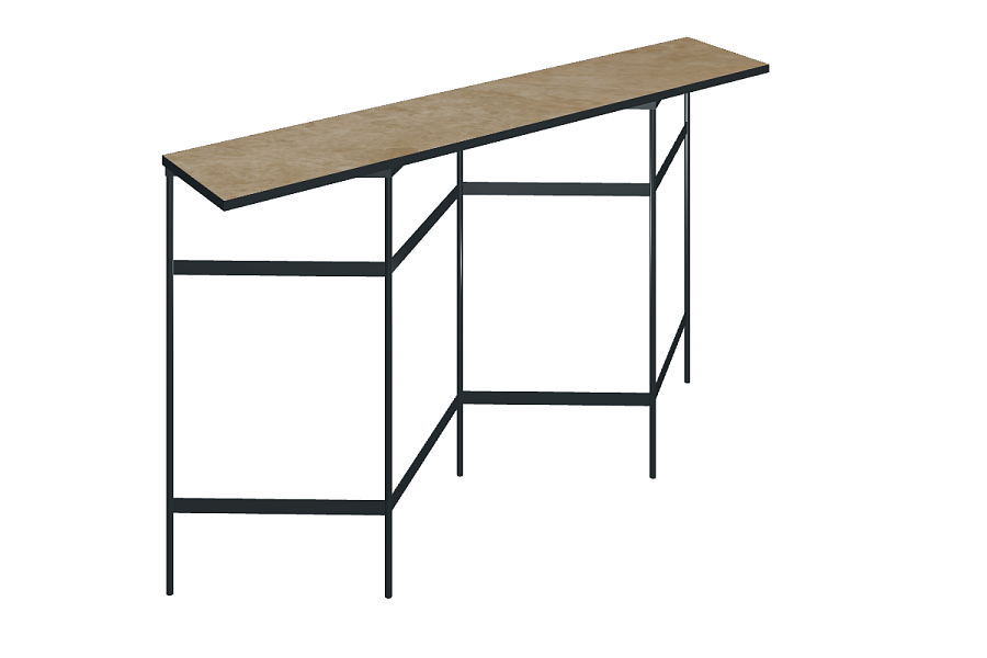 Книжный стеллаж со столешницей из керамогранита Italon Home TRINITY 150х30