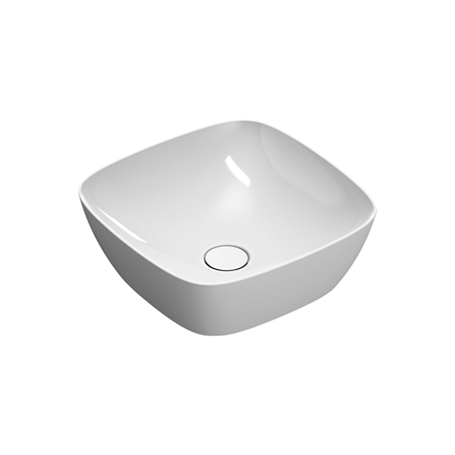 Накладная раковина Catalano Alvea 40х40, арт.0622400001, белый глянцевый