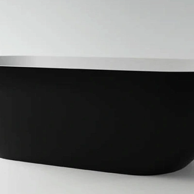 Ванна каменная Holbi Venus Solid Surface 170x80 белый изнутри /любой цвет по RAL снаружи
