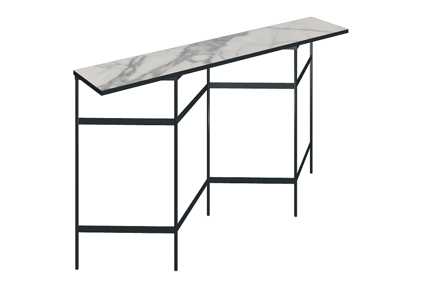 Книжный стеллаж со столешницей из керамогранита Italon Home TRINITY 150х30