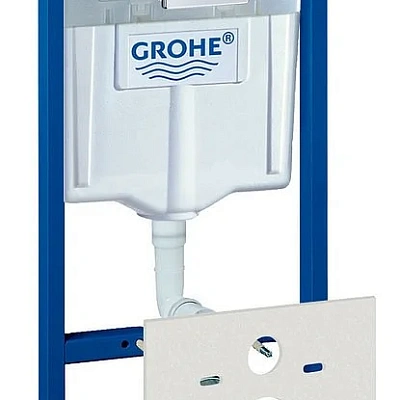 Система инсталляции для унитазов Grohe Rapid SL 4 в 1 с кнопкой смыва с шумоизоляцией 38536001 + 38505000 + 37131000