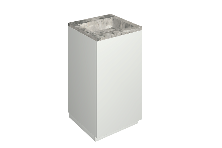 Раковина из керамогранита ITALON HOME Cube Air 50 White