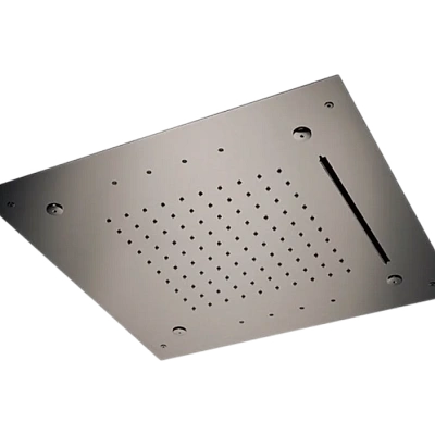 Верхний душ потолочный с подсветкой 50 см Remer INOX SS357RS50NC, хром