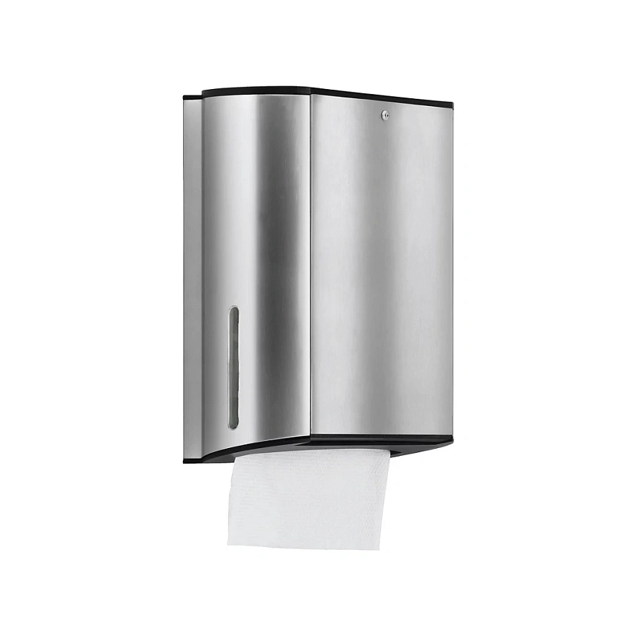 Дозатор бумажных полотенец Keuco Plan 14985170000 алюминий анодированный / черный