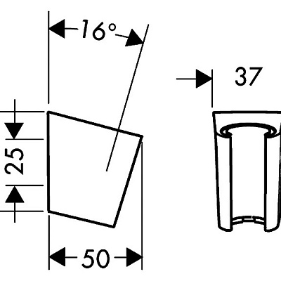 Держатель ручного душа Hansgrohe Porter S, хром, 28331000