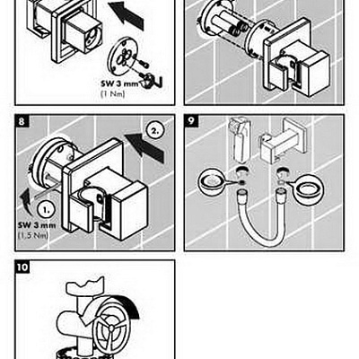 Скрытая часть для гигиенического смесителя Hansgrohe, 29235180