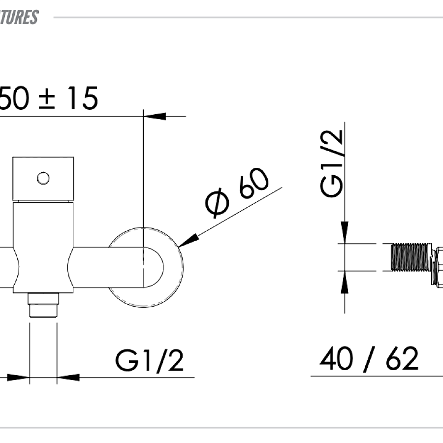 Смеситель для душа Remer X Style X31, хром
