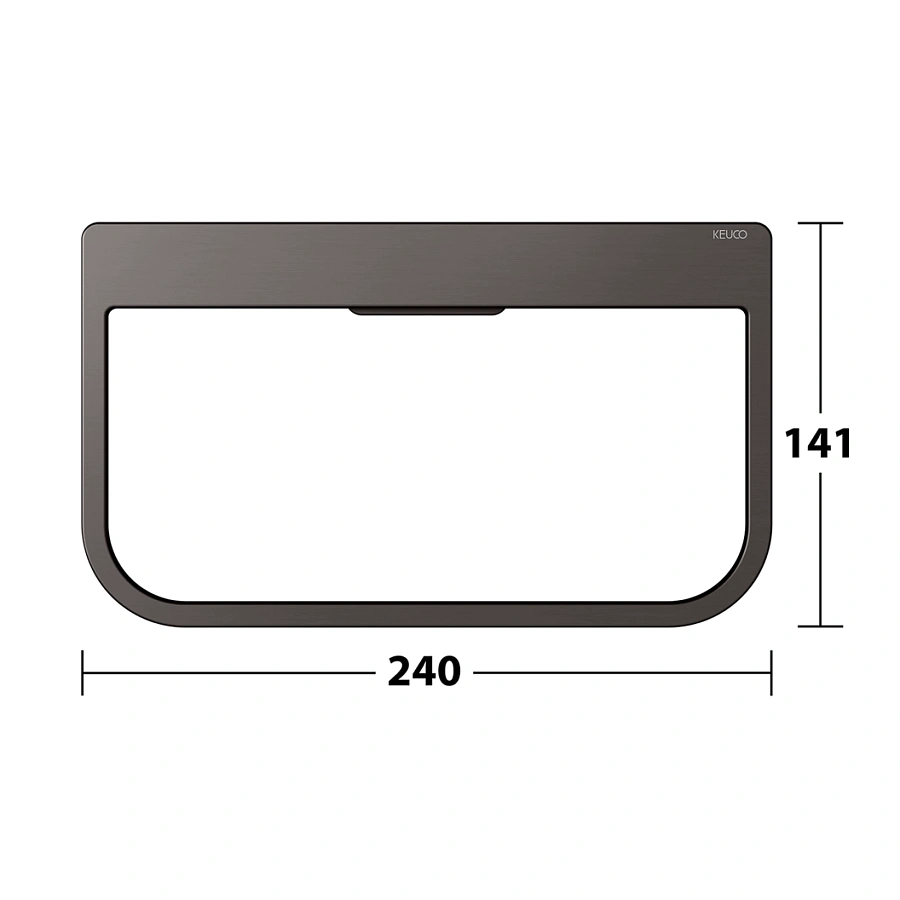 Кольцо для полотенца Keuco Moll 12721350000 титан черный шлифованный