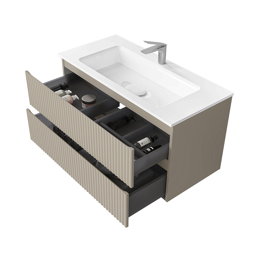 Тумба Raval Coste 100 подвесная Светло-коричневая