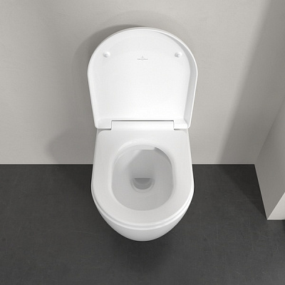 Унитаз подвесной Villeroy&Boch Skyla 5656CL01 37x53 с сиденьем микролифт, безободковый TwistFlush