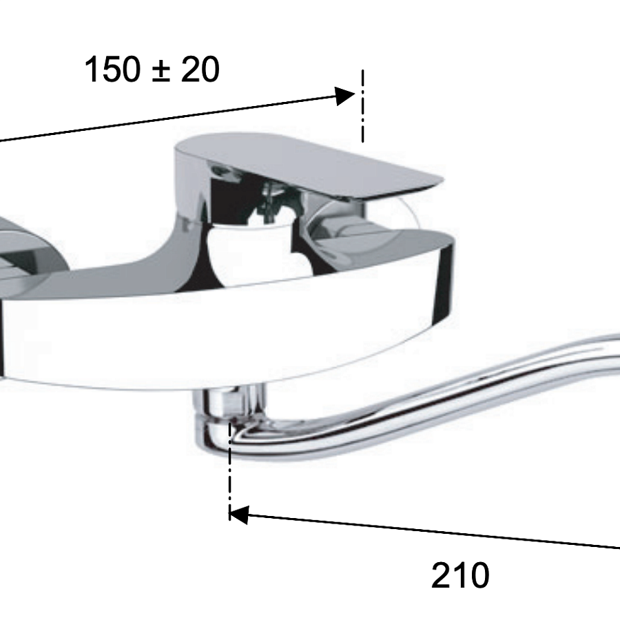 Смеситель для кухни Remer Infinity I41S, хром