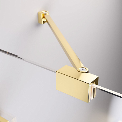Шторка на ванну Radaway Essenza Pro Gold PNJ 90 (прозрачное/золото)