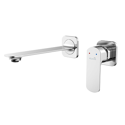 AQM6315CR Monza Смеситель для раковины настенный на 2 отв., внутр монтаж в компл., Хром
