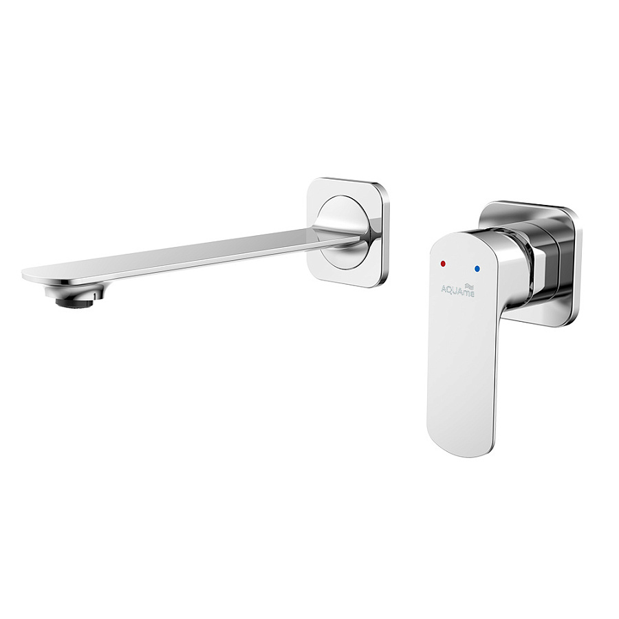 AQM6315CR Monza Смеситель для раковины настенный на 2 отв., внутр монтаж в компл., Хром