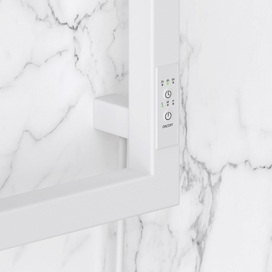 Электрический полотенцесушитель Сунержа Этюд ES 1050х500 правый, Матовый белый, арт.30-0847-1050