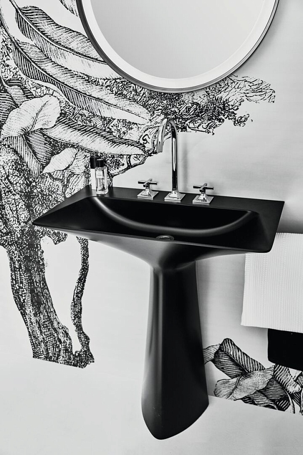 Раковина-моноблок Ideal Standard Atelier Tipo-Z на три отверстия T4426V2, черный глянцевый