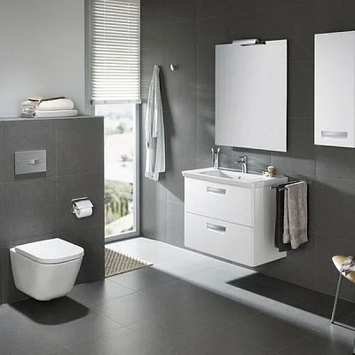 Унитаз подвесной Roca Gap 35x54, безободковый, арт.734647L000