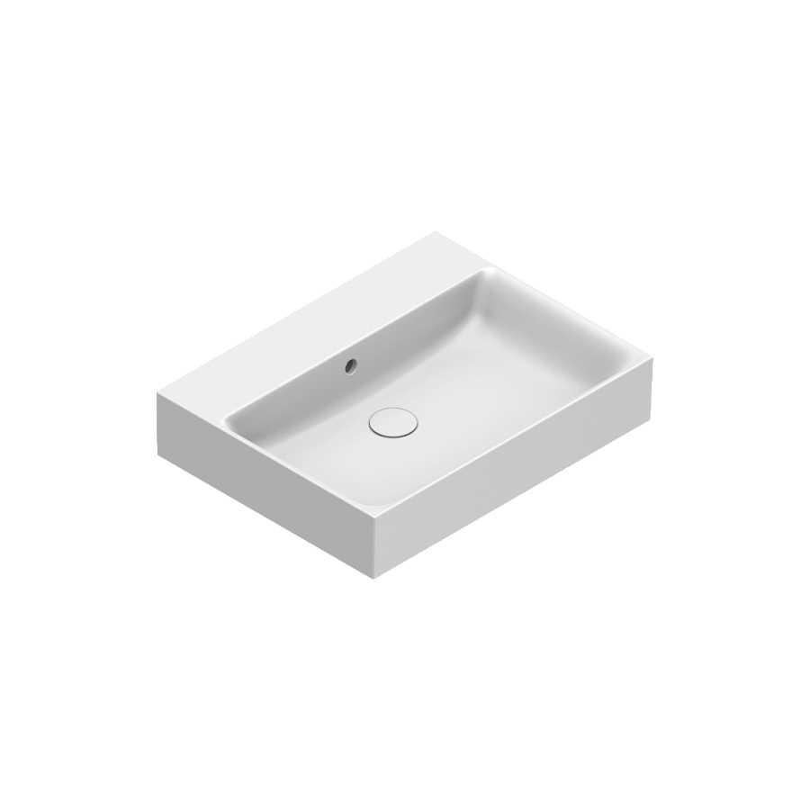 Раковина Catalano Premium 60х47, арт.0220600001, без отв. под смеситель, белый глянцевый