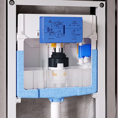 Комплект инсталляции Ideal Standard с белой клавишей R020467+R0121AC