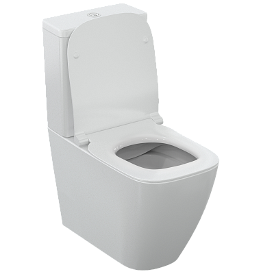 Напольный унитаз Ideal Standard i.life S RimLS+ с бачком и сиденьем Soft-Close, пристенный