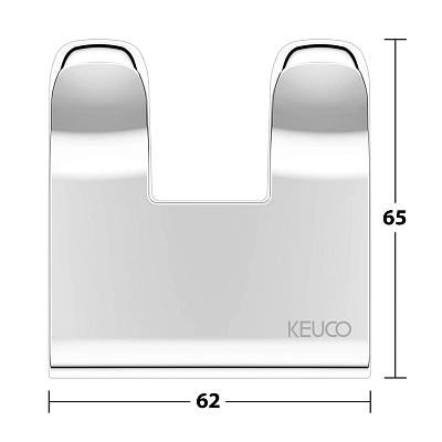 Крючок для полотенца Keuco Moll два 12713010000 хром