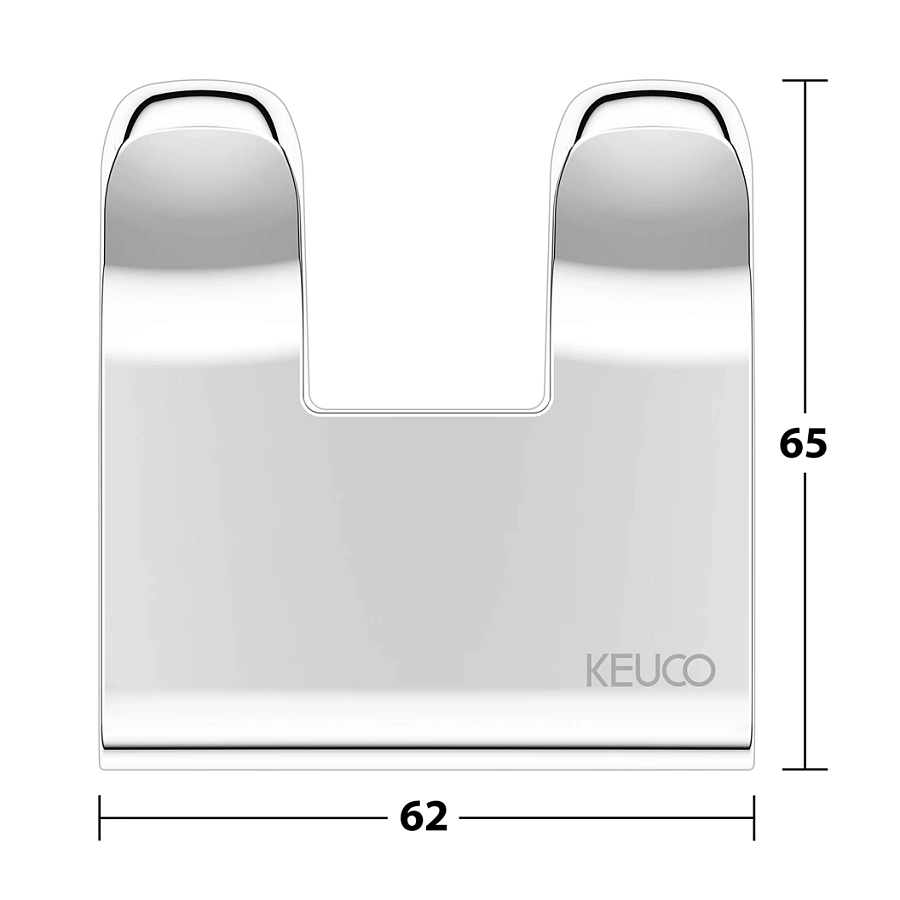 Крючок для полотенца Keuco Moll два 12713010000 хром