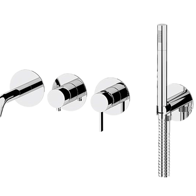 Смеситель для ванны Remer Metrica MC53D2PWB