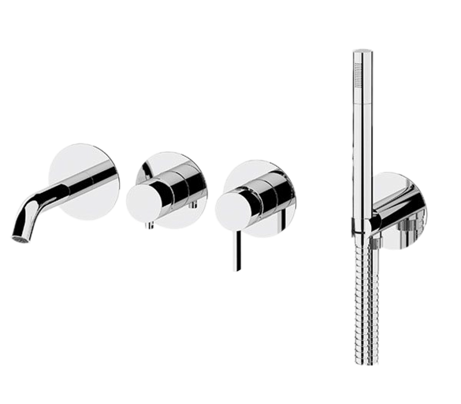 Смеситель для ванны Remer Metrica MC53D2PWB