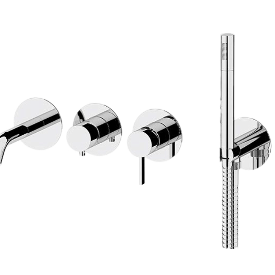Смеситель для ванны Remer Metrica MC53D2PWB