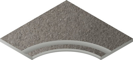 Бортик Italon DISCOVER FUME BOR.60X60 SVASATO ANG.ROUND 30 / ФУМЭ БОРT.60X60 С ВЫЕМ.УГЛ.ЗАКР.30