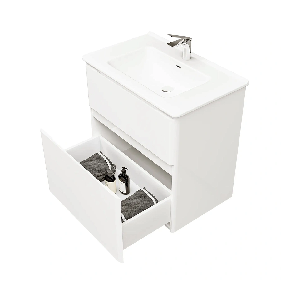 Тумба под раковину напольная Jorno ChiLu.01.70/N/W/JR 71см цвет белый