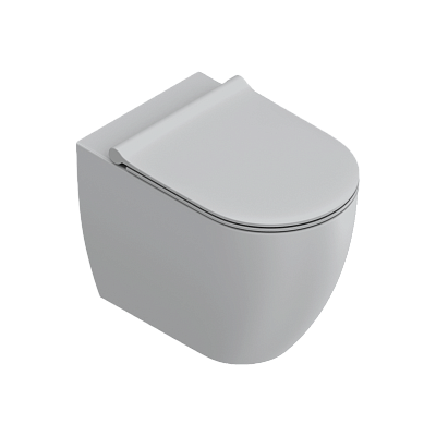 Унитаз напольный безободковый Catalano Sfera 55x35, цемент матовый, арт.514550021