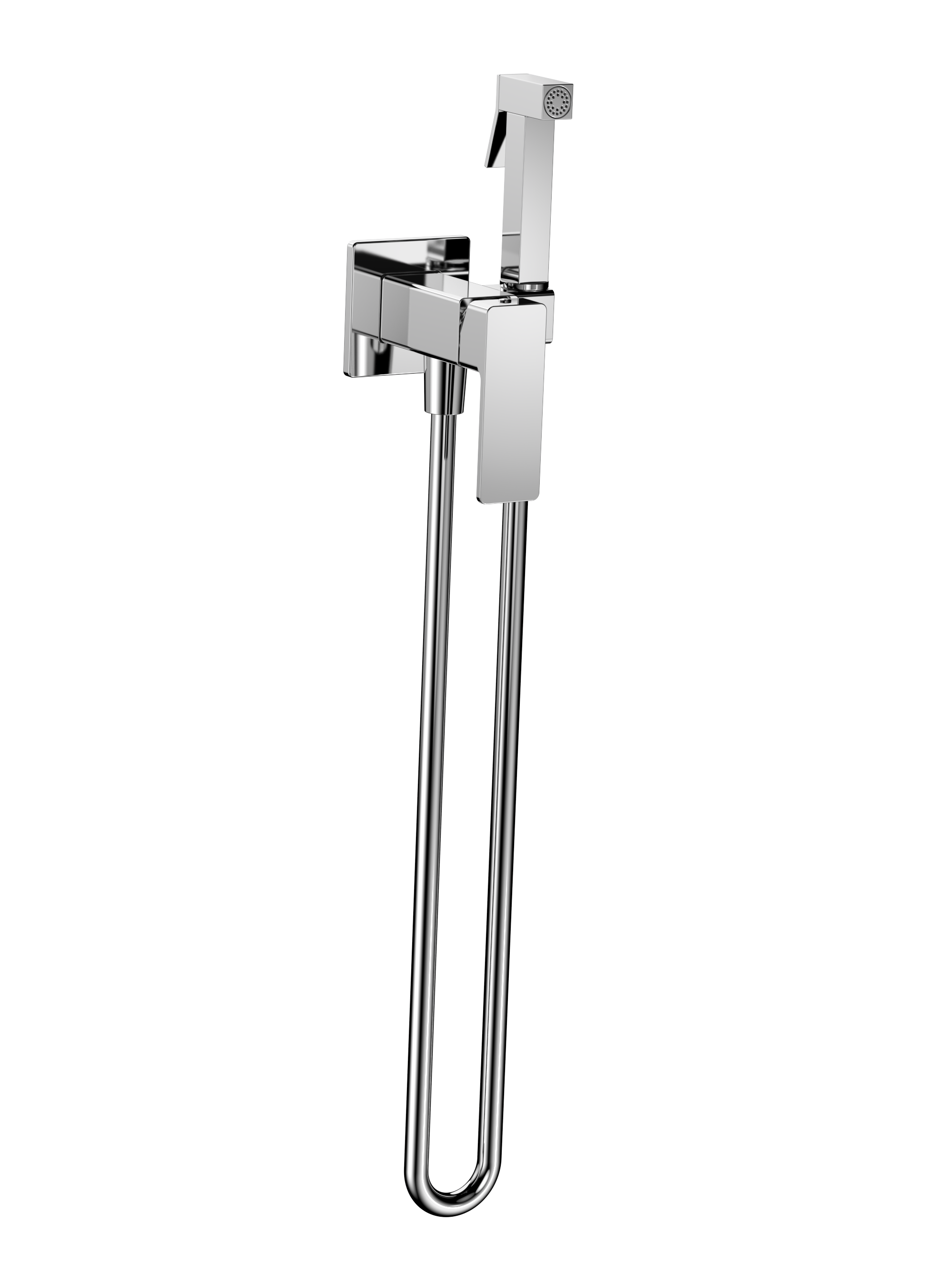 AQM6817CR Savona Готовый комплект гигиенического душа (скрытый монтаж, латунная лейка), хром