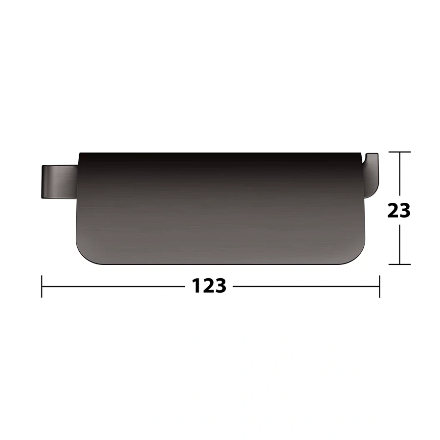 Держатель туалетной бумаги с крышкой Keuco Moll 12760350000 титан черный шлифованный