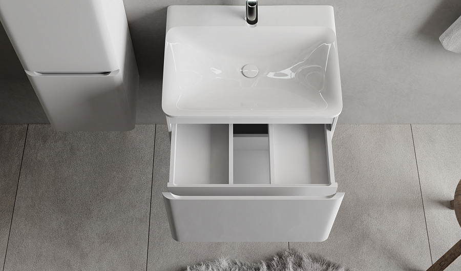 Тумба под умывальник Raval Welto 60 подвесная белая