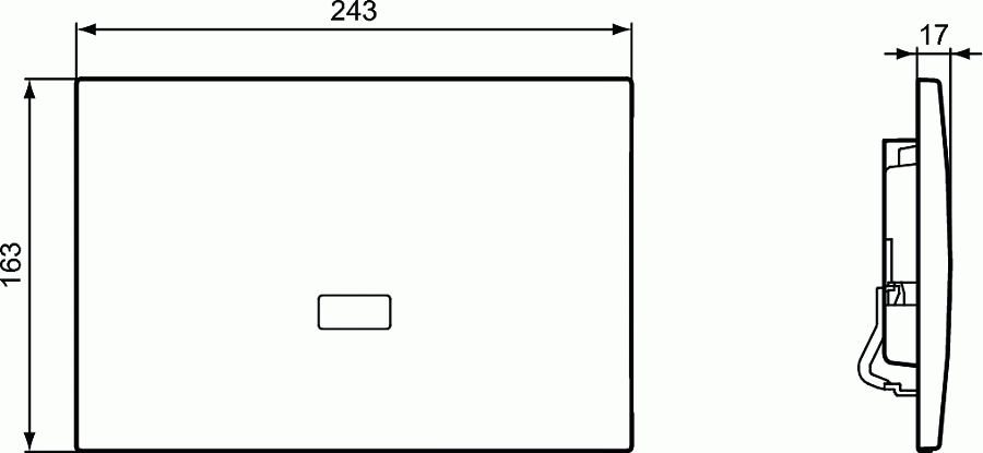 Кнопка смыва механическая Ideal Standard ProSys Septa Pro E2 R0132AA хром полированный
