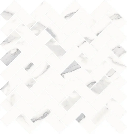 Мозаика Stellaris STATUARIO WHITE MOSAICO CROSS 31.5*29.7