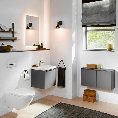 Унитаз подвесной Villeroy&Boch Subway 3.0 4670TS01 37x56 с сиденьем микролифт, безободковый TwistFlush
