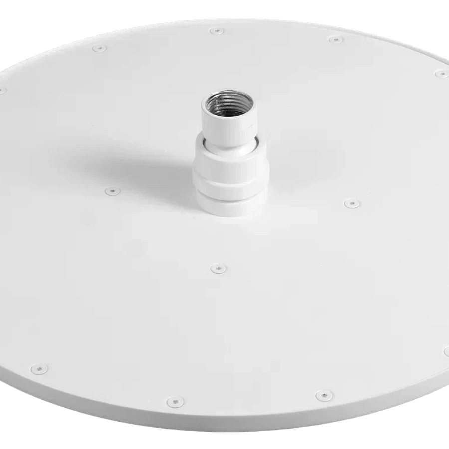 Верхний душ с шарнирным соединением 20 см Remer 359MM20BOX, белый матовый