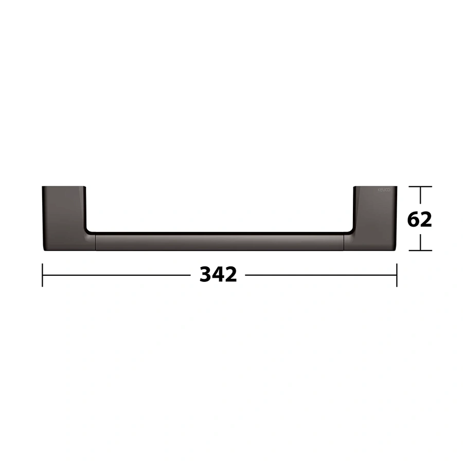 Поручень Keuco Moll 12707350000 титан черный шлифованный