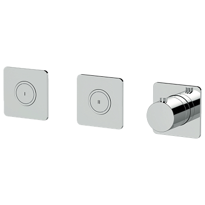 Смеситель термостатический для душа Remer X Style X99QD2PKB, хром