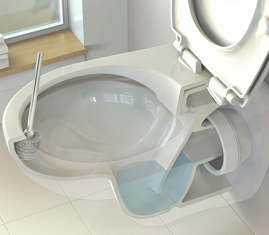 Унитаз подвесной Ideal Standard Eurovit Rimless с крышкой soft-close, K881201