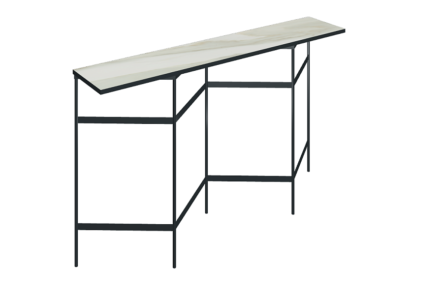 Книжный стеллаж со столешницей из керамогранита Italon Home TRINITY 150х30