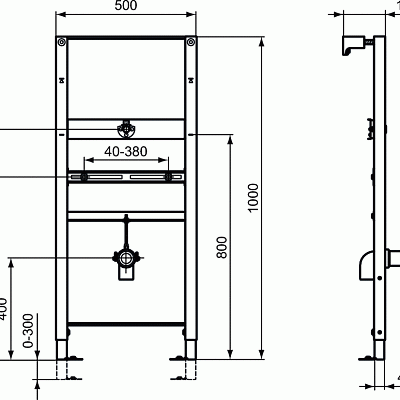 Система инсталляции для писсуаров IdealStandard ProSys R010367