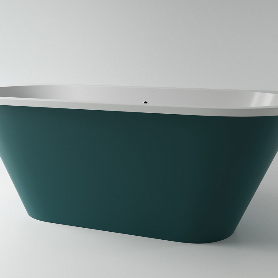 Ванна каменная Holbi Galatea Solid Surface белый матовый